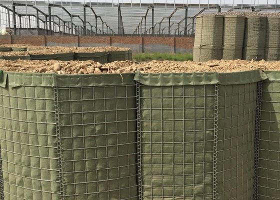 50x50mm Hesco Bastion Barrier System Welded Mesh For Military