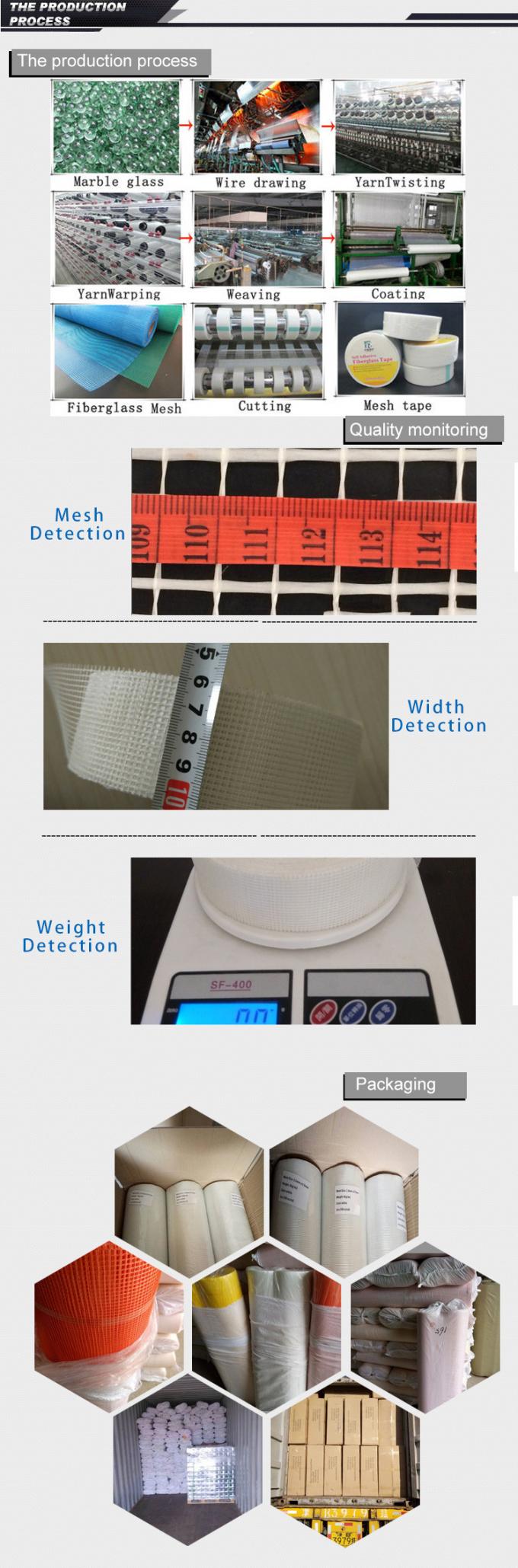 Màng sợi thủy tinh 16x18 Dây dệt đơn giản để củng cố tường 6